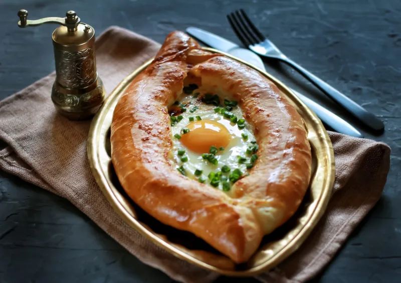 Khachapuri in Adjarian style