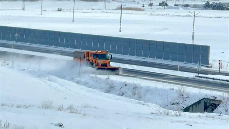 В Эрзуруме наблюдается холодная погода, а в Ардахане, Агры и Карсе идет снег